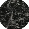 Plateau De Table Schickeria Marbre Noir O80Cm