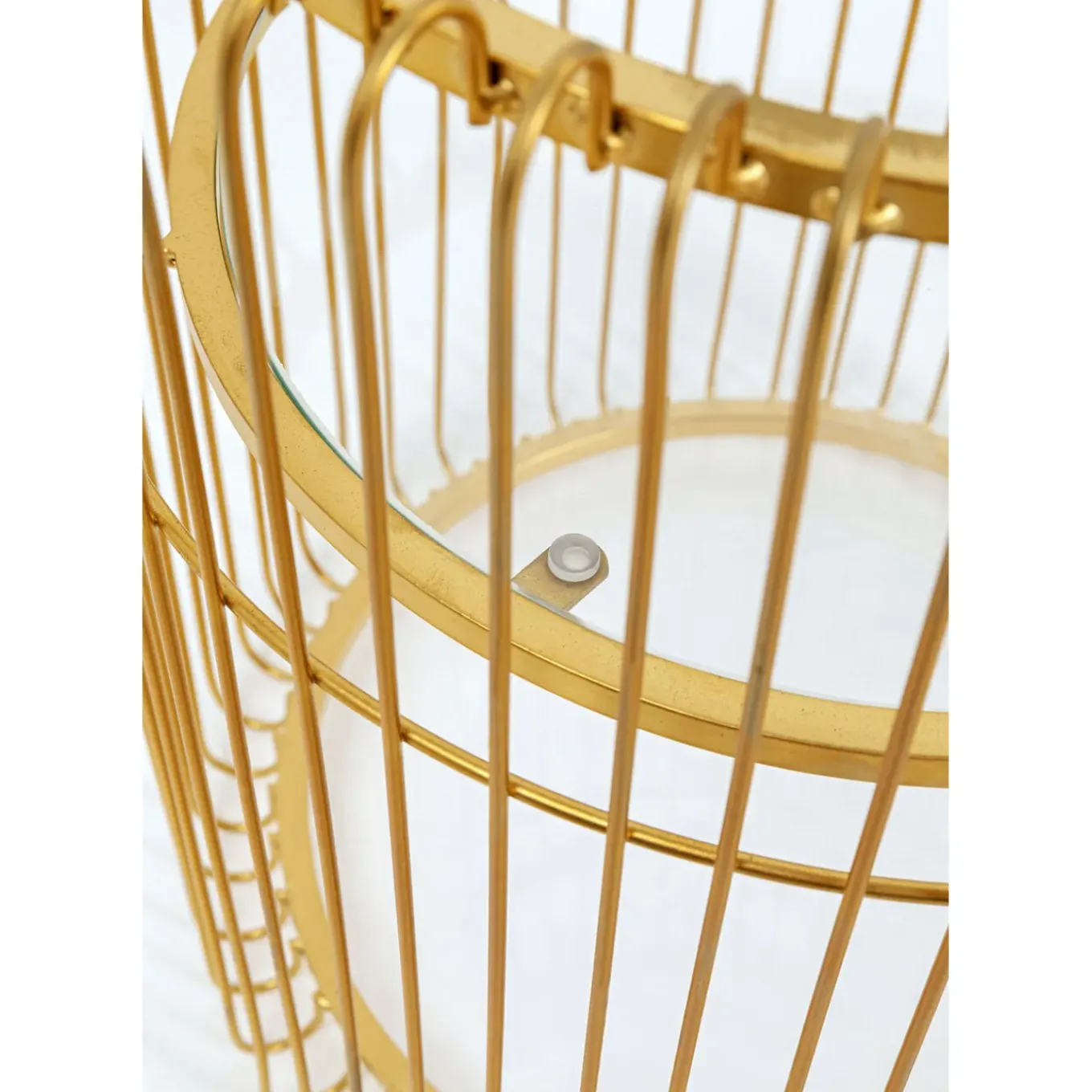 Porte-Plantes Wire Dore 44Cm