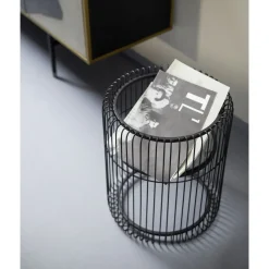 Porte-Plantes Wire Noir 44Cm