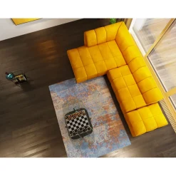 Pouf Belami Velours Ambre