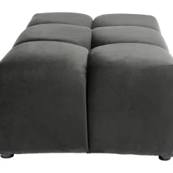 Pouf Belami Velours Gris