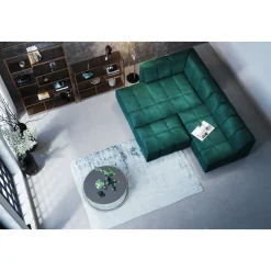 Pouf Belami Velours Vert Fonce