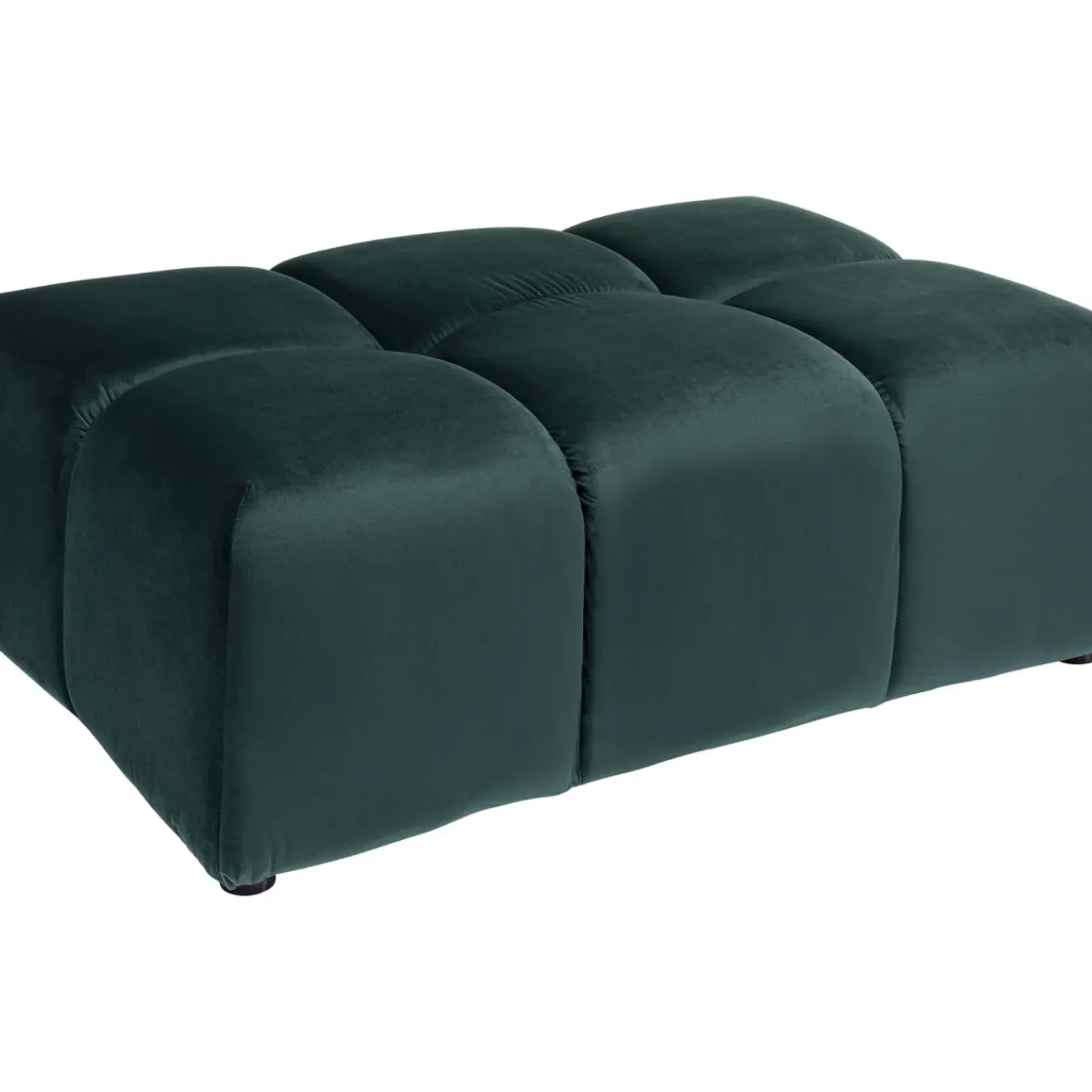Pouf Belami Velours Vert Fonce