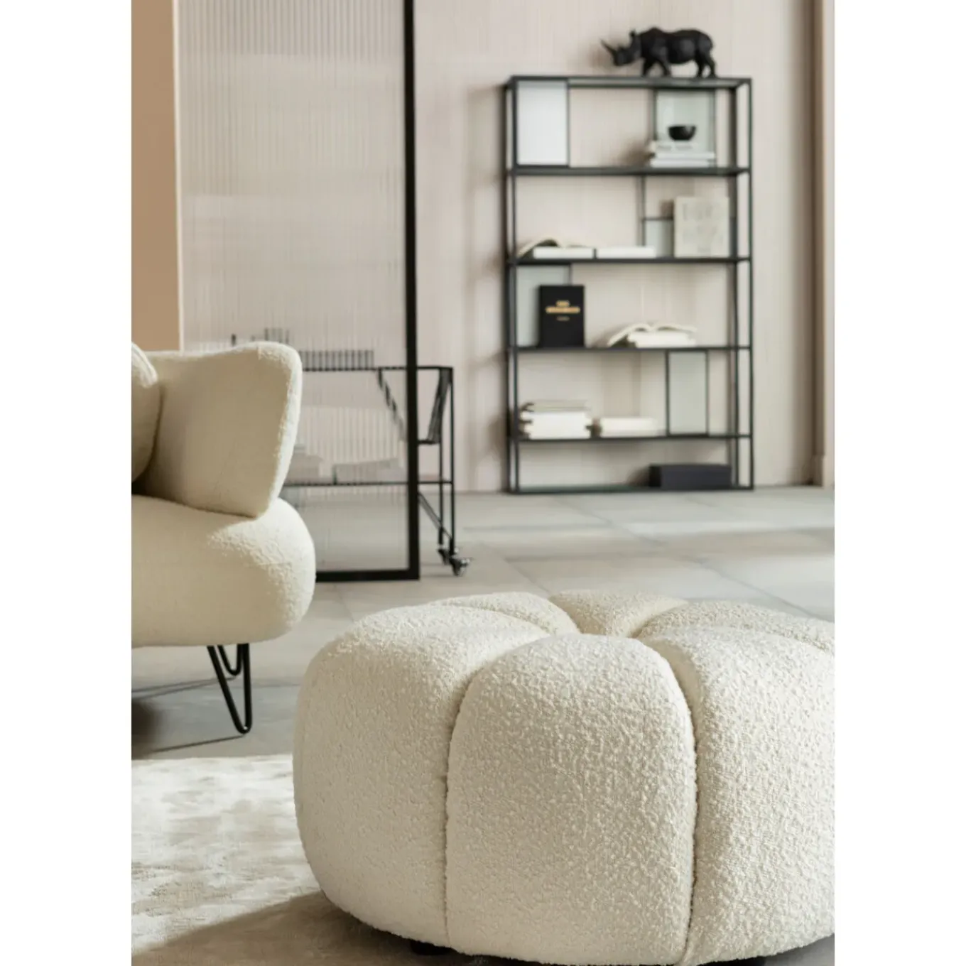 Pouf Peppo Lounge Blanc O76Cm