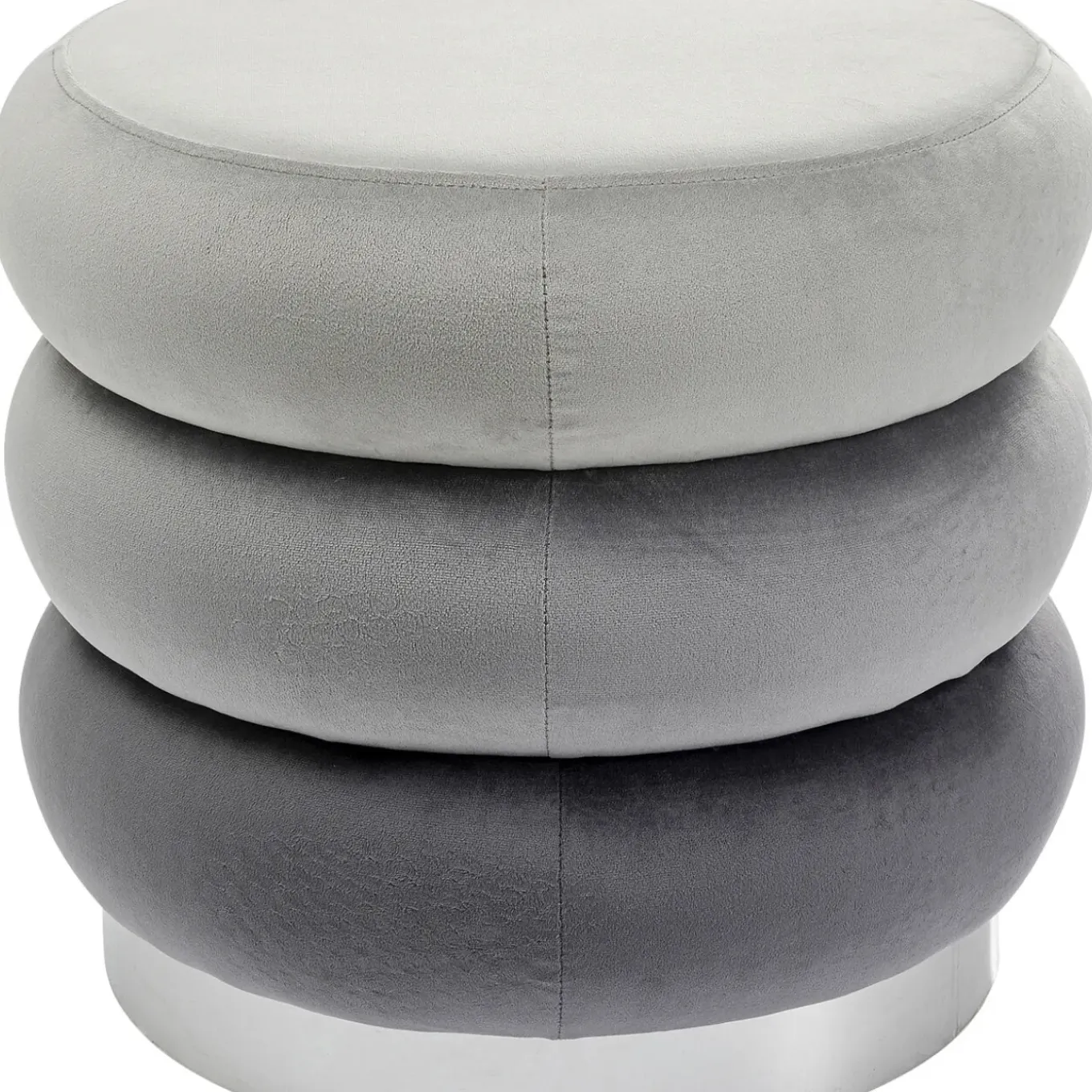 Pouf Sandwich Gris O45Cm