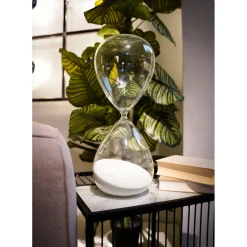 Sablier Timer Blanc 45Cm