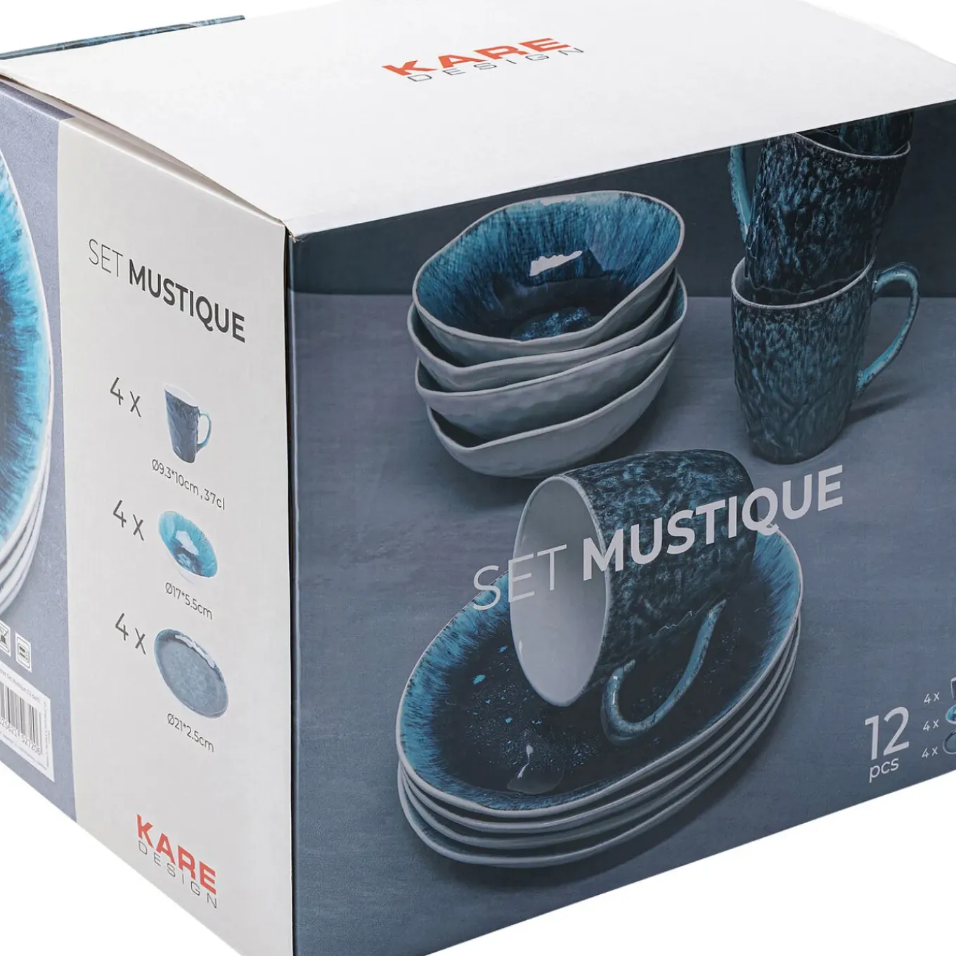 Set De Petit-Dejeuner Mustique (12/Pcs)