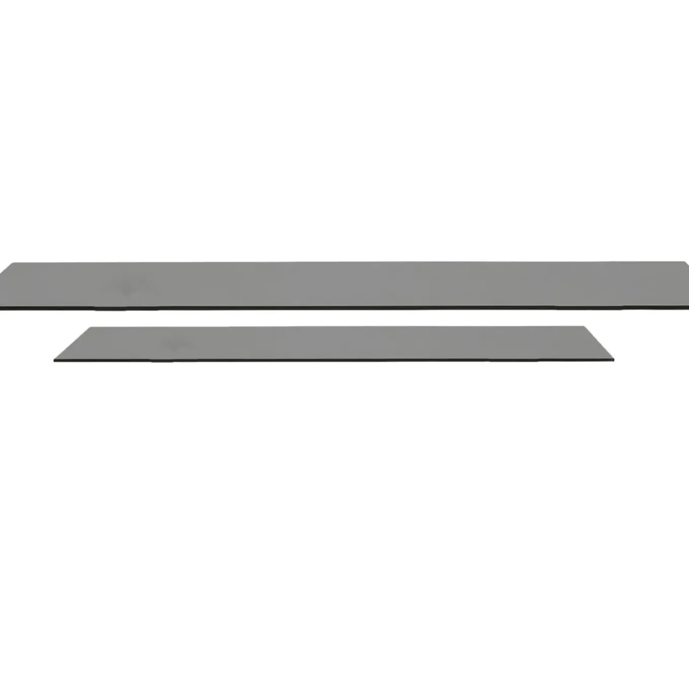 Set Plateaux Verre Fume Trempe 8 Mm 65X130Cm