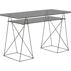 Set Plateaux Verre Fume Trempe 8 Mm 65X130Cm