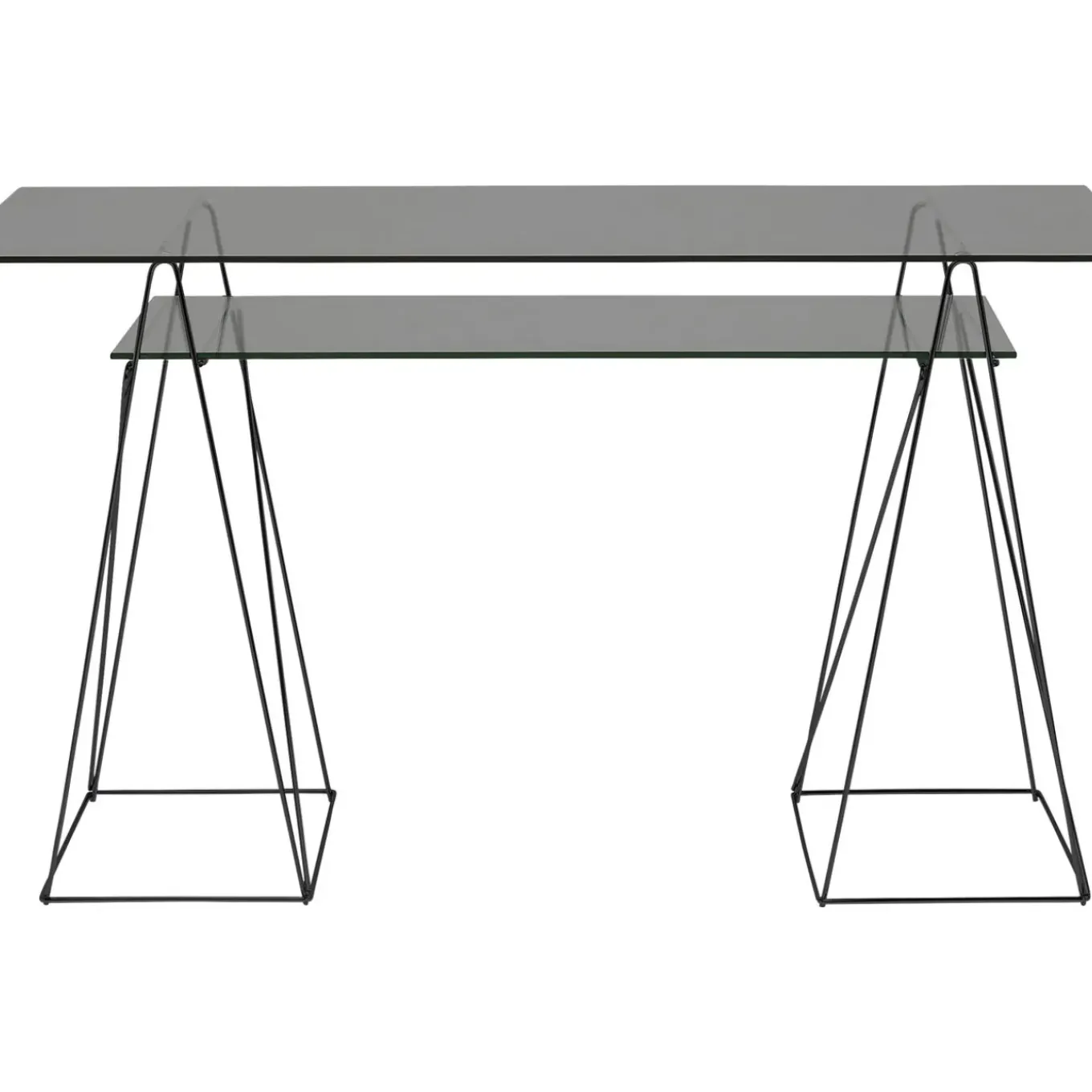 Set Plateaux Verre Fume Trempe 8 Mm 65X130Cm