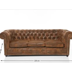 Sofa Cambridge 3 Places Vintage Smart