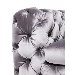 Sofa Desire 3-Places Velours Gris