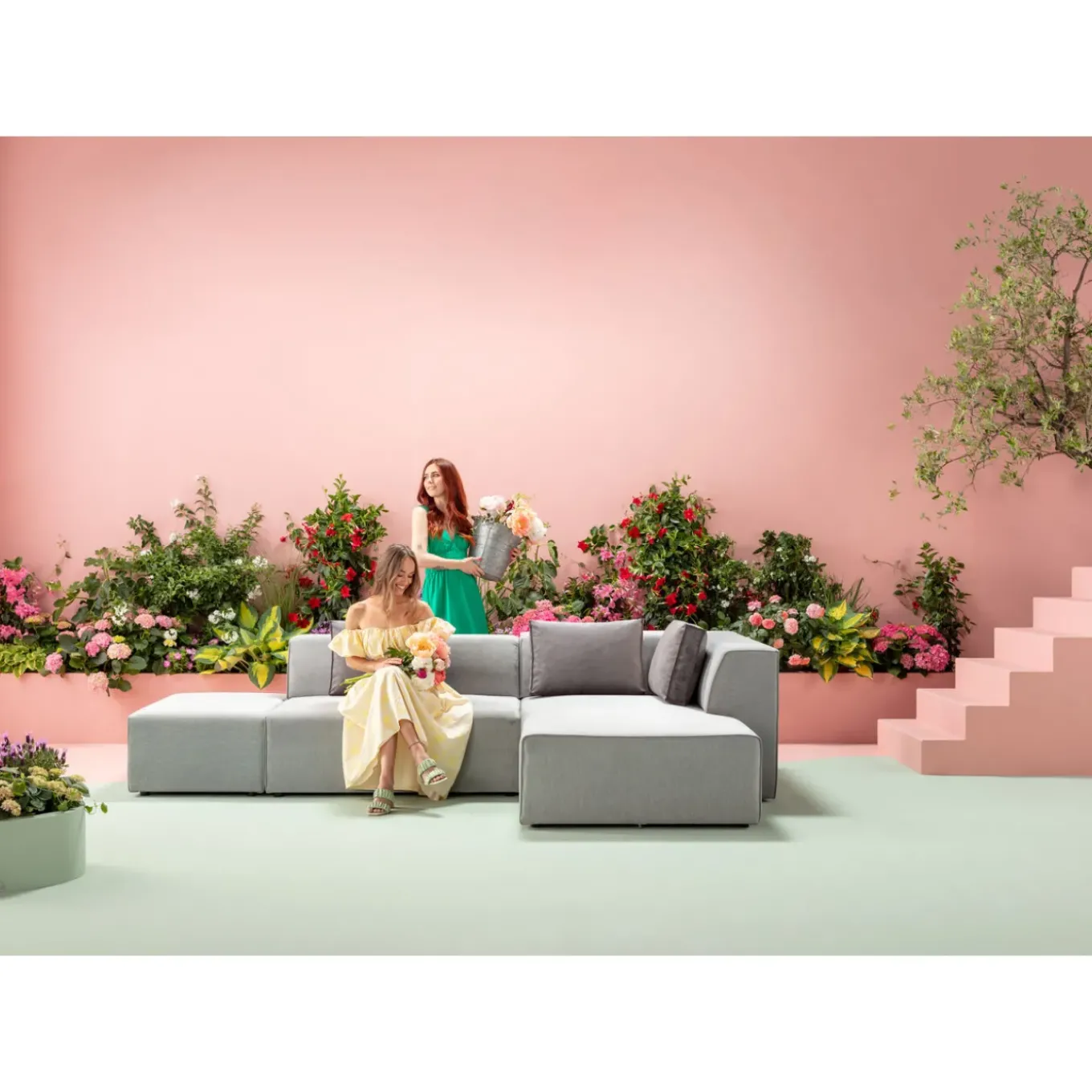 Sofa Infinity Meridienne Droite Gris
