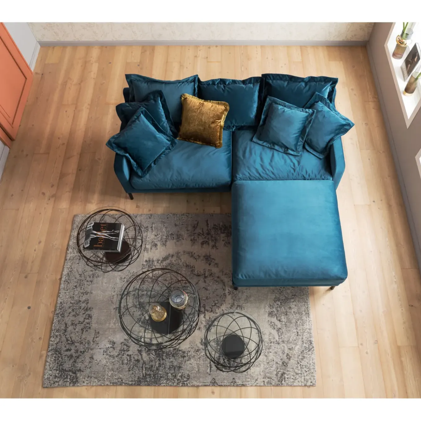 Sofa Lullaby 2-Places Petrole