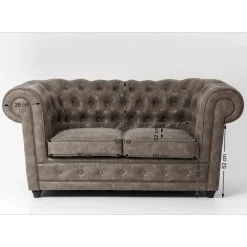 Sofa Oxford 2 Places Vintage Smart