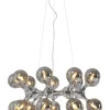 Suspension Atomic Balls Argente O74Cm