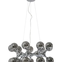 Suspension Atomic Balls Argente O74Cm