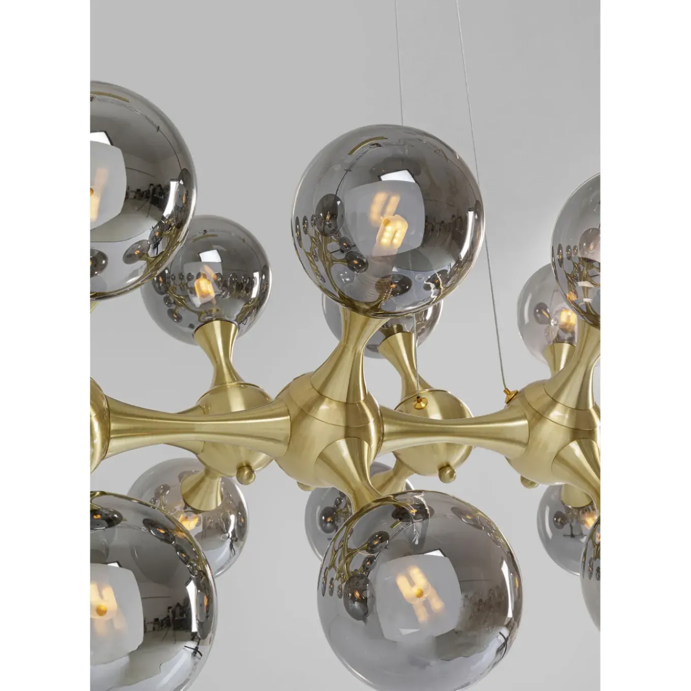 Suspension Atomic Balls Laiton 140Cm