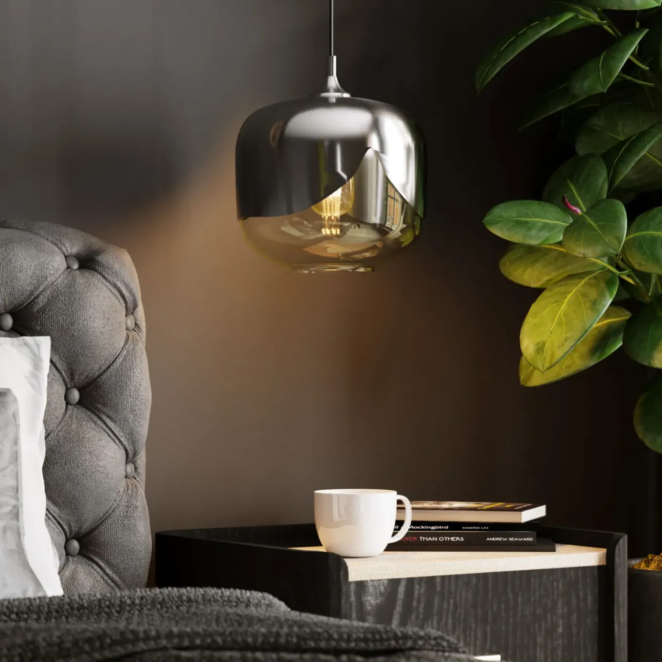 Suspension Chrome Goblet O25Cm