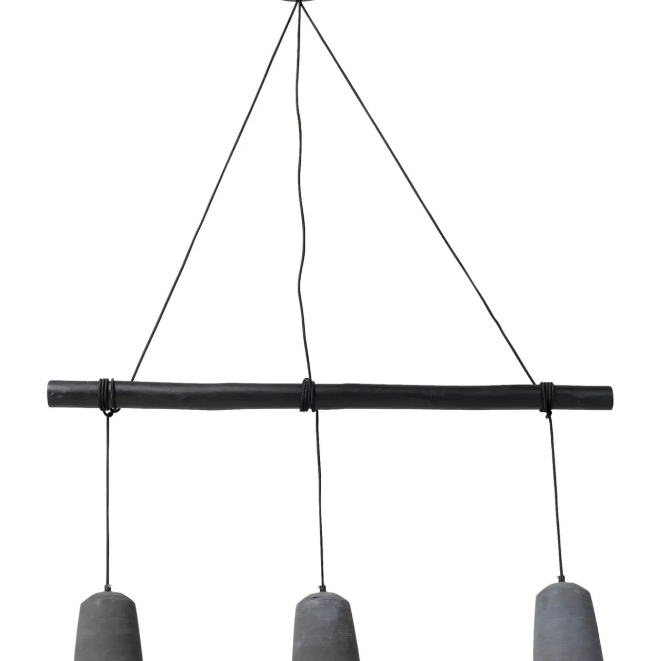 Suspension Dining Concrete Noir Tre