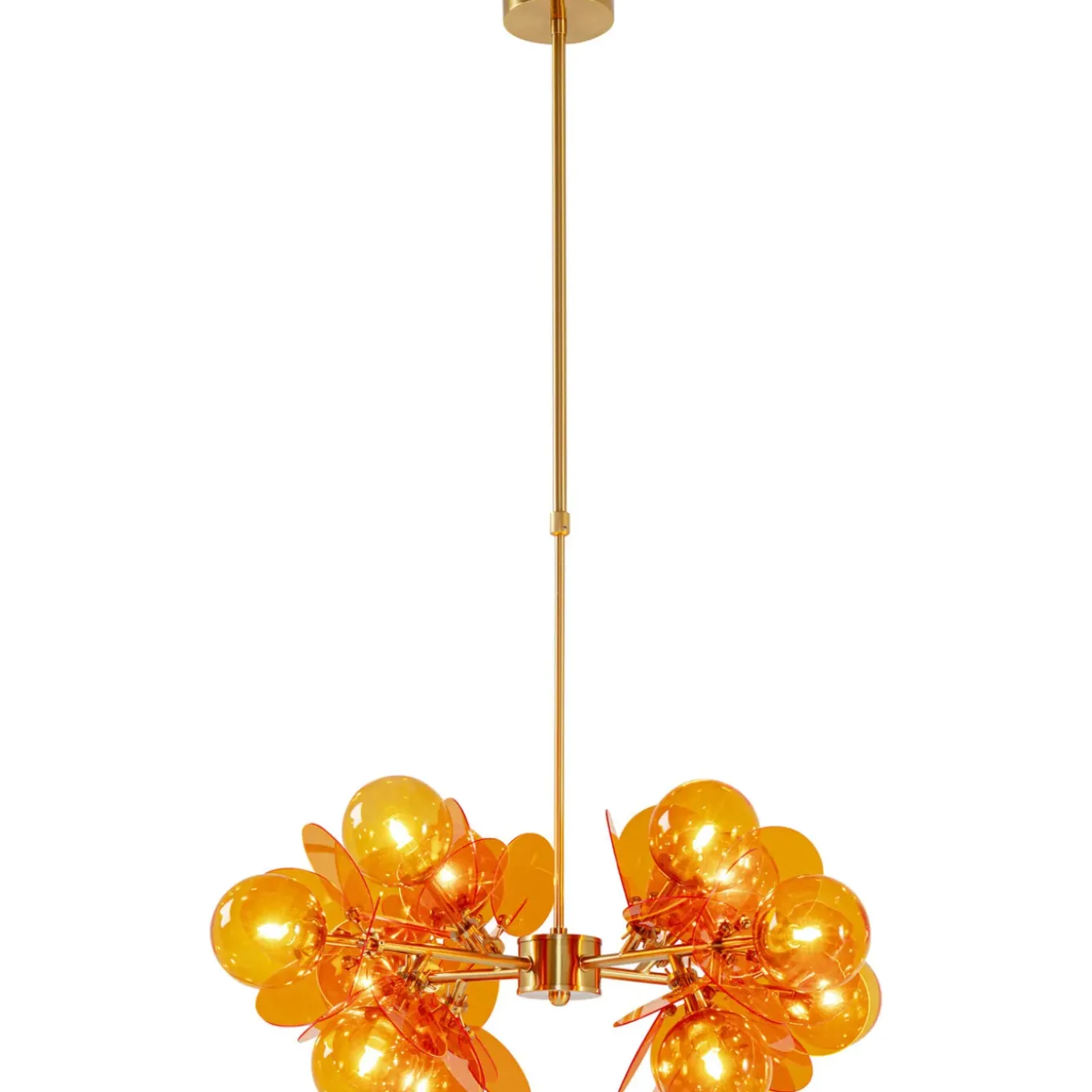 Suspension Globo Ambre 79Cm
