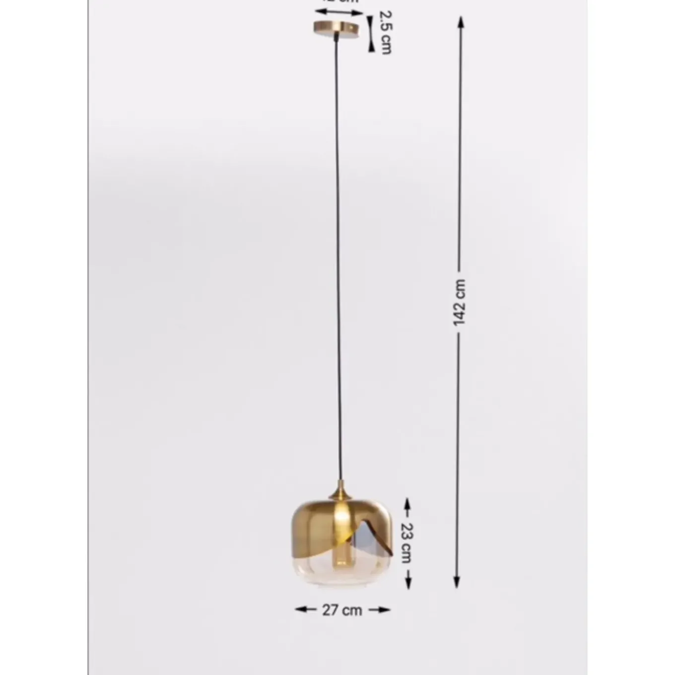 Suspension Golden Goblet O25Cm