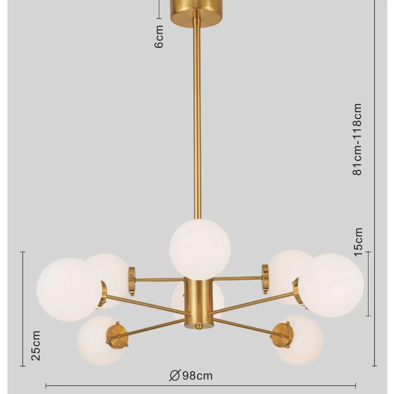 Suspension Heavenly Dore O98Cm