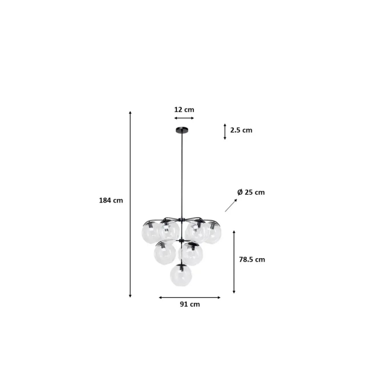 Suspension Lasmina Bunch O91Cm