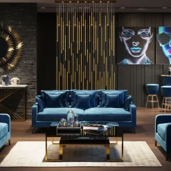 Suspension Living Vegas Deluxe Laiton Led