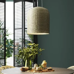 Suspension Palma Marron O37Cm