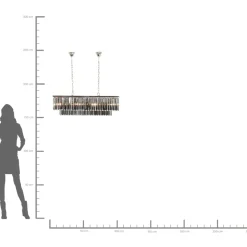 Suspension Rectangulaire Smoky Lounge