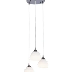 Suspension Ruffle Blanc O 37Cm