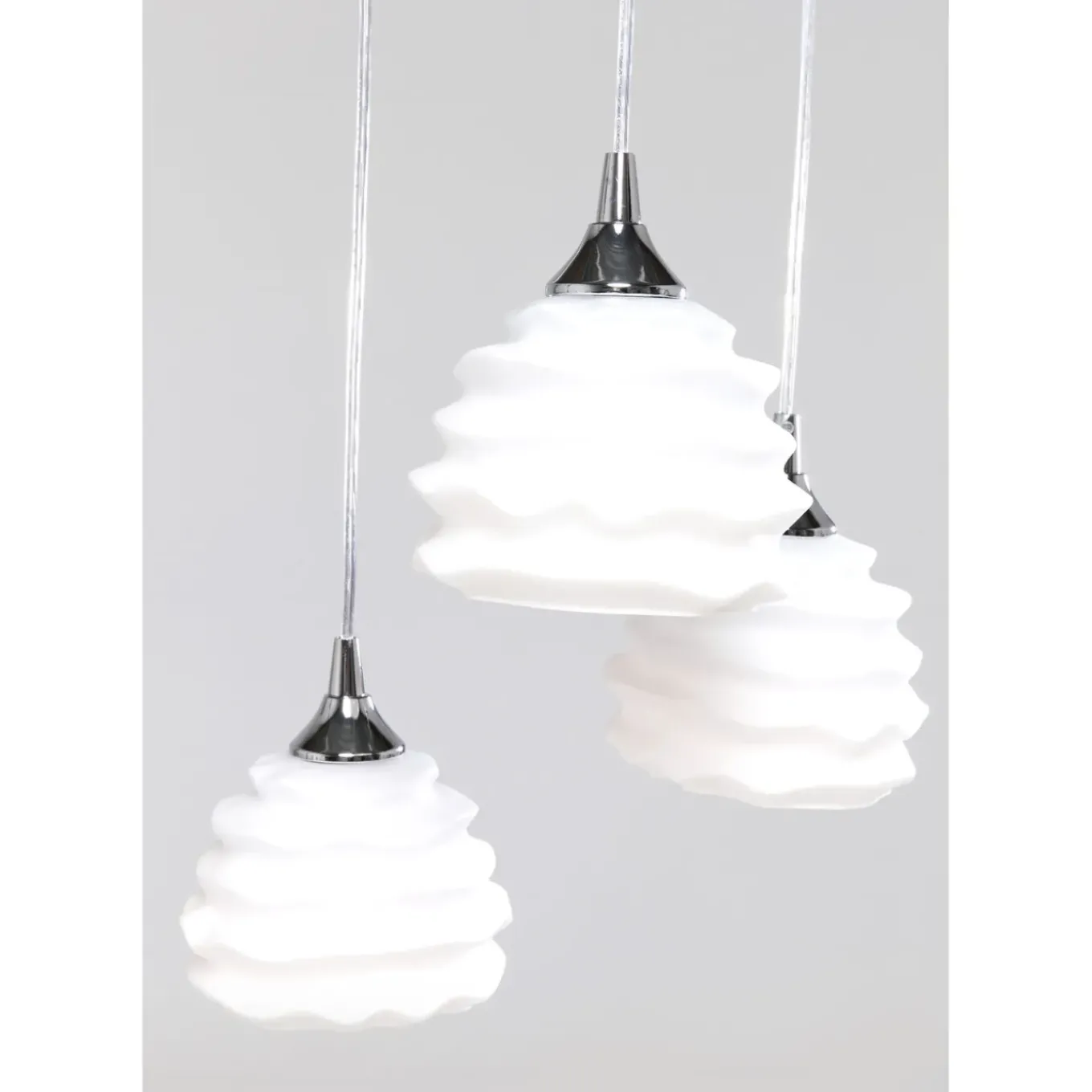 Suspension Ruffle Blanc O 37Cm