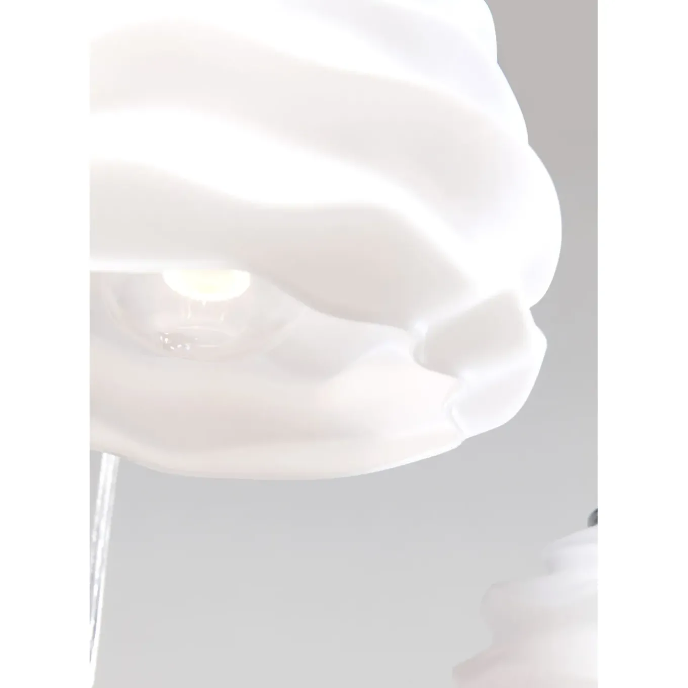 Suspension Ruffle Blanc O 37Cm