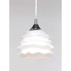 Suspension Ruffle Dining Blanc