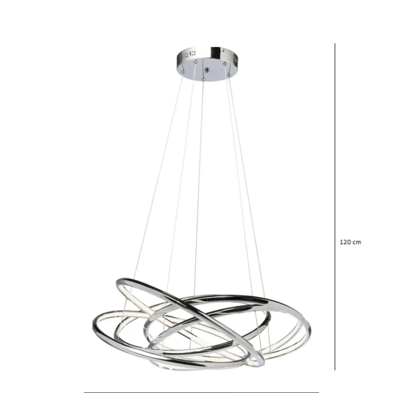 Suspension Saturn Led Chrome Gm