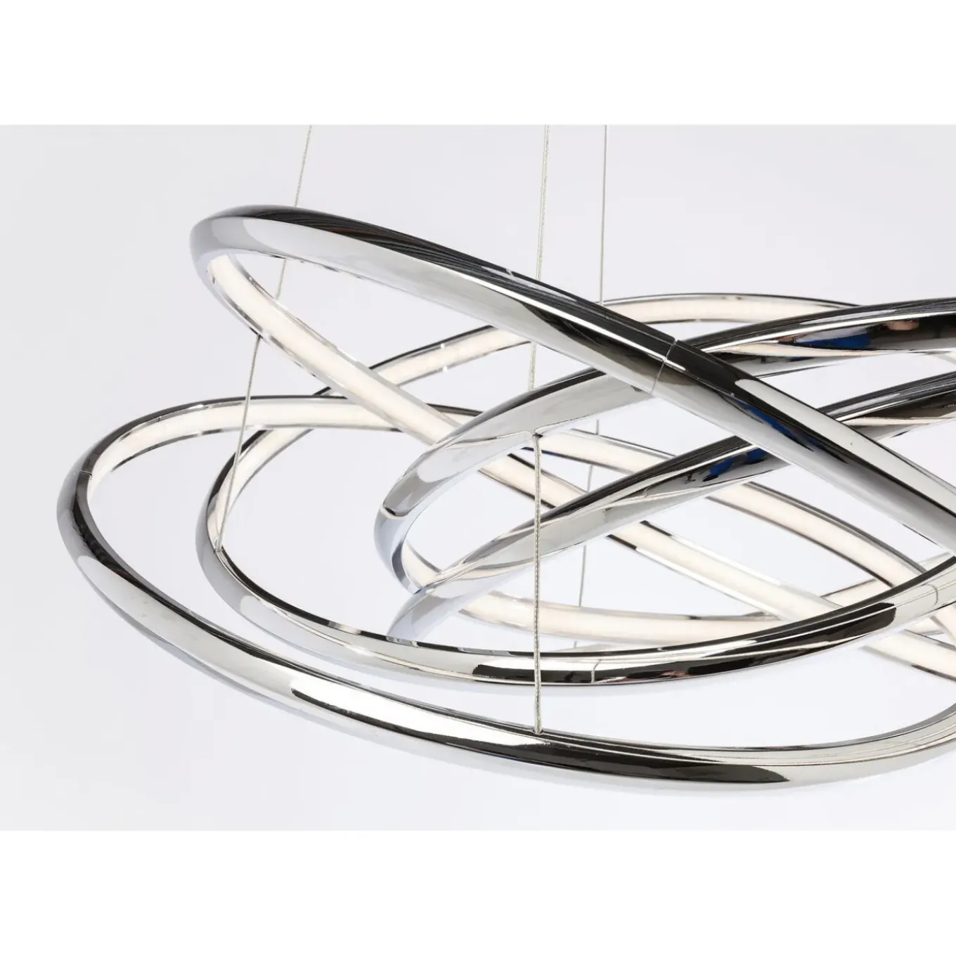 Suspension Saturn Led Chrome Gm