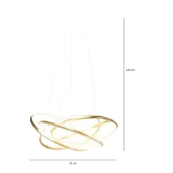 Suspension Saturn Led Dore Gm