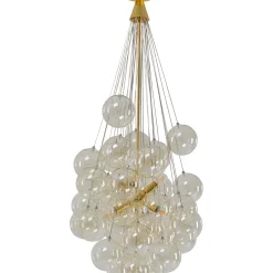 Suspension Snowballs Ambre O50Cm