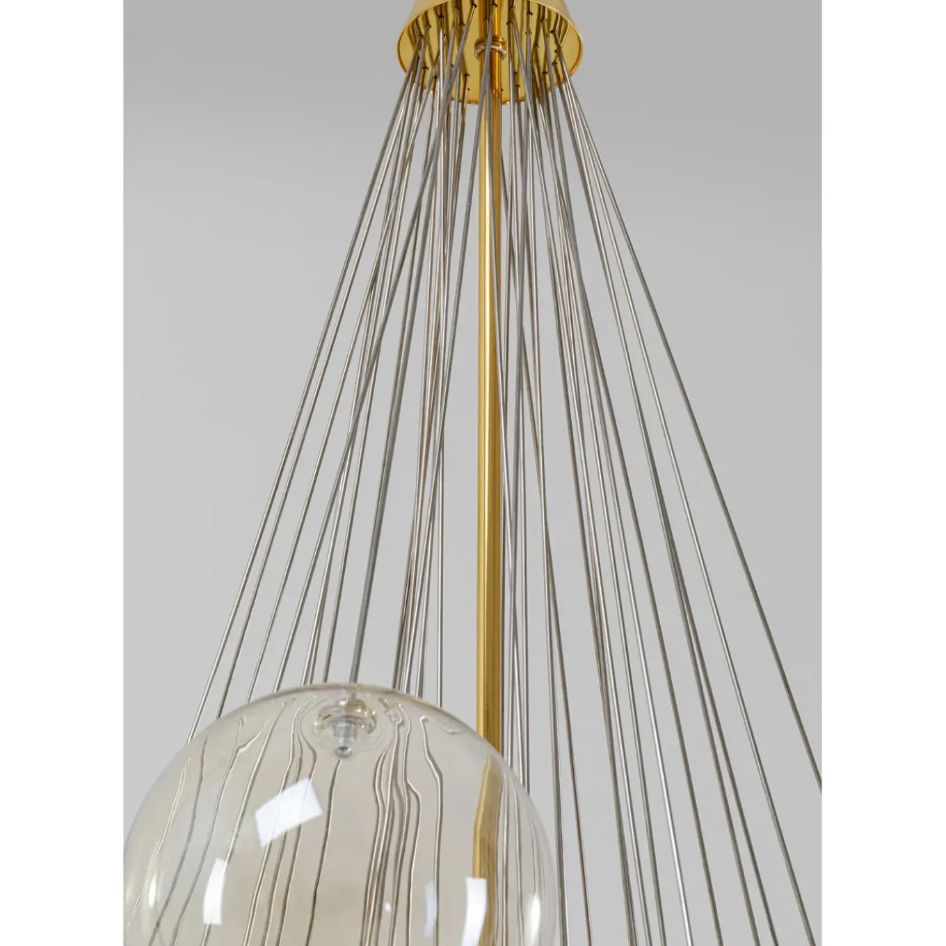 Suspension Snowballs Ambre O50Cm