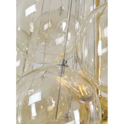 Suspension Snowballs Ambre O50Cm