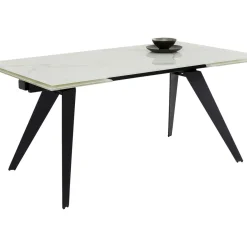 Table A Rallonges Amsterdam Look Marbre 160(40+40)