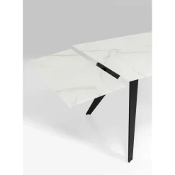 Table A Rallonges Amsterdam Look Marbre 160(40+40)