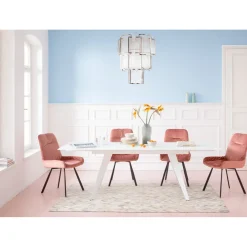 Table A Rallonges Amsterdam Blanc 160(40X40)X90
