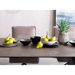 Table A Rallonges Amsterdam Fonce 200/45+45)X100Cm