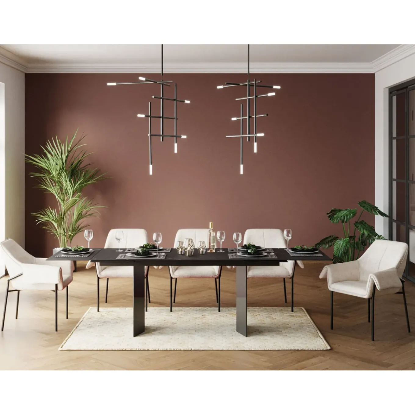 Table A Rallonges Novel 180(40+40)X90Cm