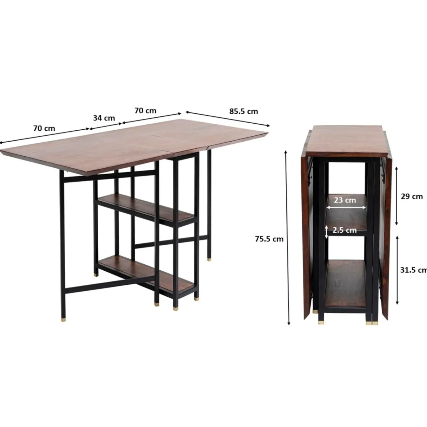 Table A Rallonges Ravello 35(70+70)X80