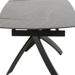 Table A Rallonges Twist Noir 120(30+30)X90Cm