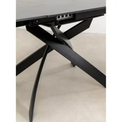 Table A Rallonges Twist Noir 120(30+30)X90Cm