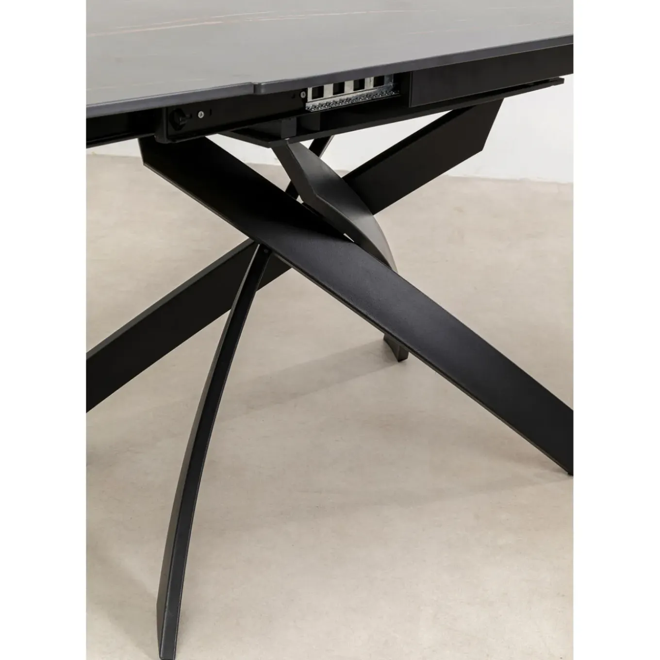 Table A Rallonges Twist Noir 120(30+30)X90Cm
